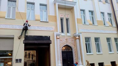 Покраска фасада здания